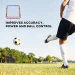Rebounder Net Practise Football Kickback Target Goal | Red