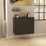 Freestanding Storage Cabinet With Adjustable Shelf
