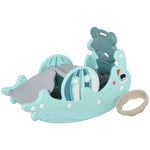 3-in-1 Baby Rocking Horse Portable Slide Basketball Hoop, Age 1.5-3