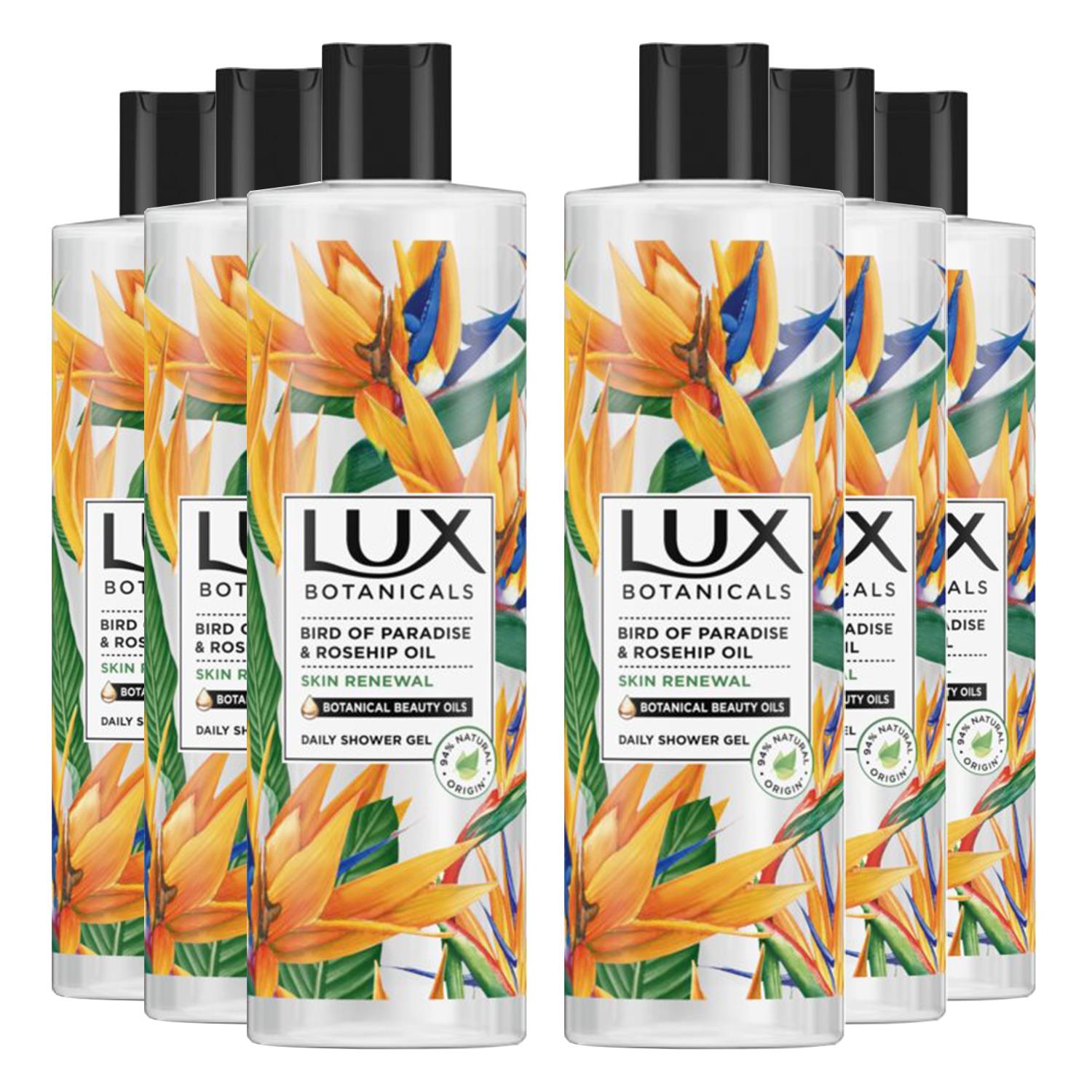 Shower Gel Bird Of Paradise & Rosehip Oil Skin Purify, 6x500ml