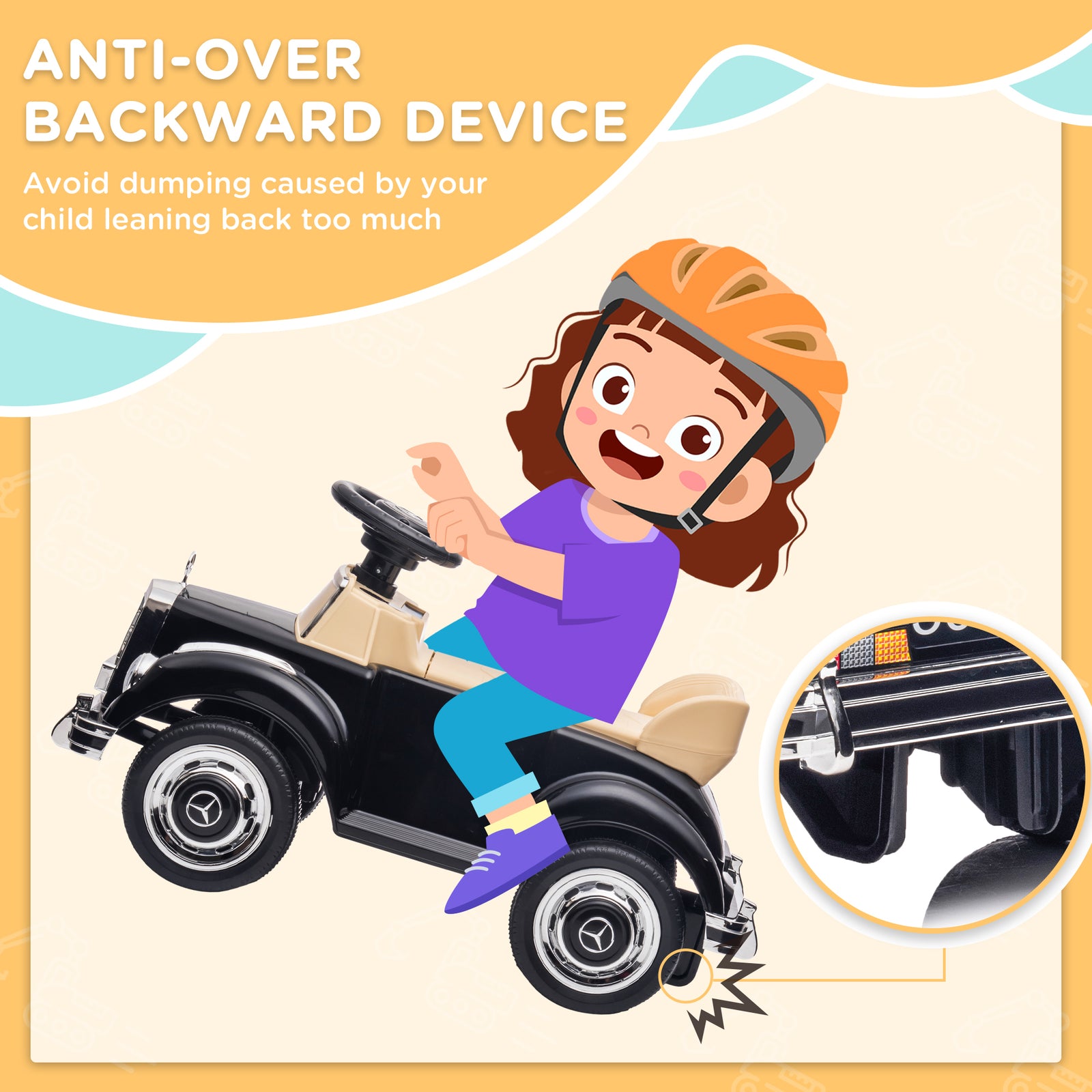 Ride On Sliding Car Foot To Floor Mercedes-benz 300s Licensed For Kids