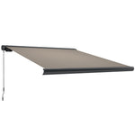 Diy Retractable Canopy With Remote Controller For Patio | Medium | Light Grey