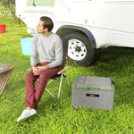 Car Refrigerator, Portable Compressor Car Fridge Freezer | Small | Light Green