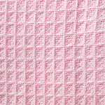 Organic Cotton Waffle Blanket/ Throw | 125cm x 150cm | Pink