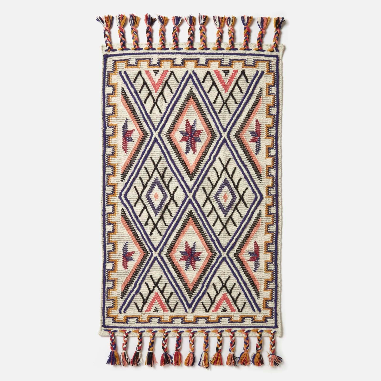 Goa Multi Colour Kilim Wool Rug | 150cm x 95cm | Multi Colour