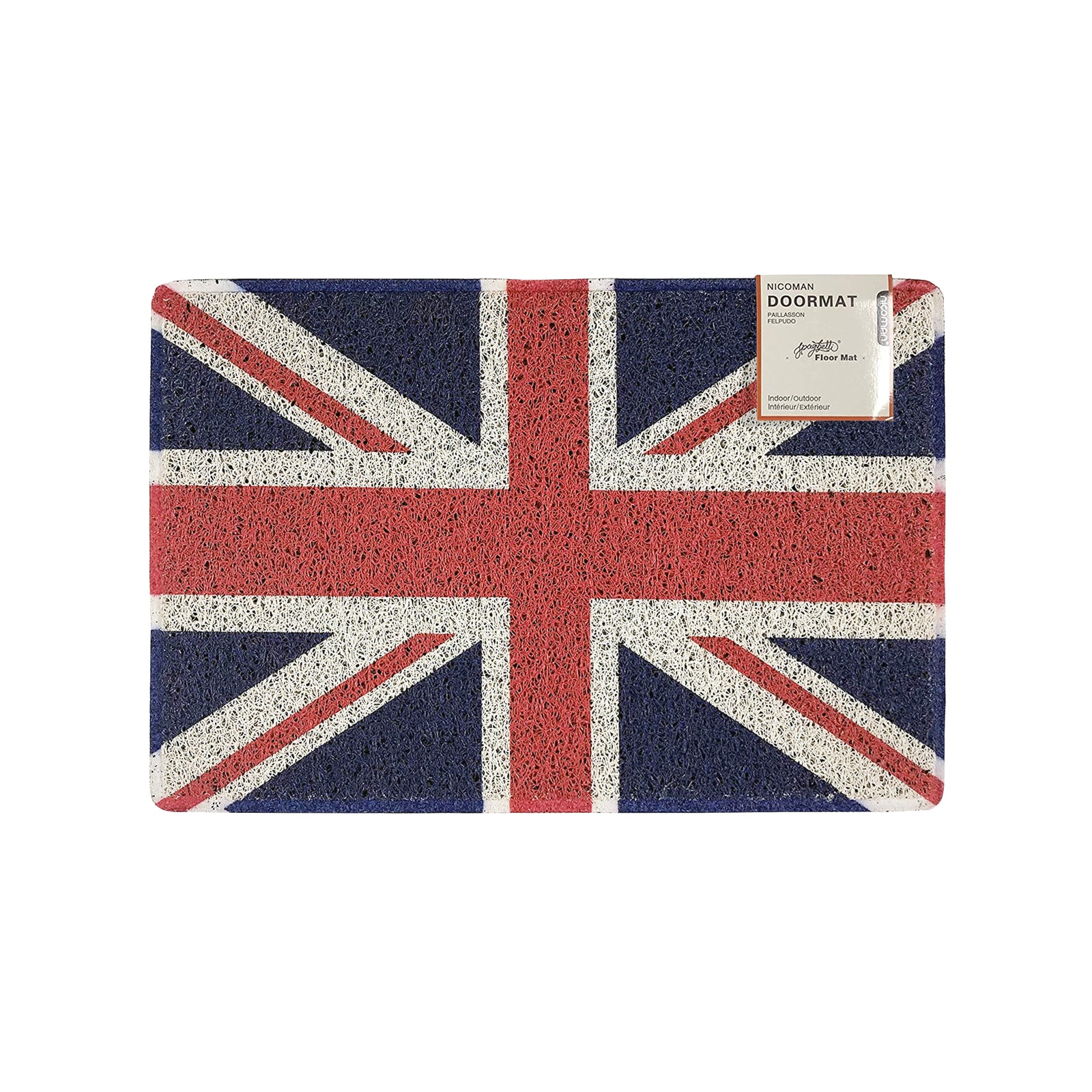 Union Jack Small Printed Doormat With Rubber Back | Small | Union Jack
