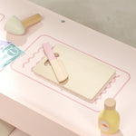 AIYAPLAY Kids Grocery Store, Pretend Play Shop With Cash Register, Pink