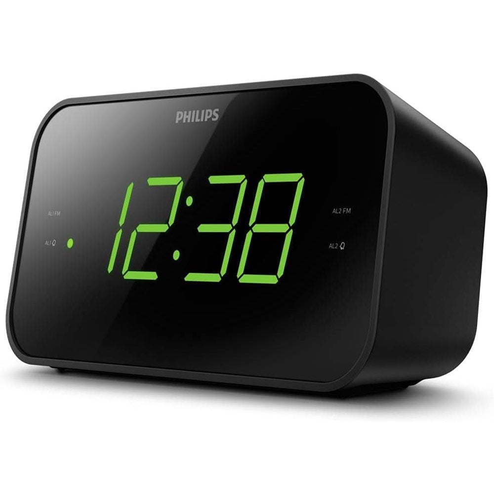 Tar3306 Wake-up Alarm Clock Digital Portable Radio | Black