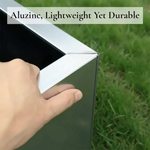 Zinc Galvanised Trough Planter | 75cm x 32cm x 32cm | Silver