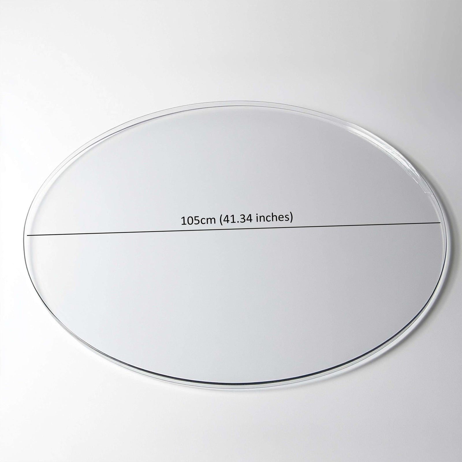 Pvc Round Table Protector Mat - Transparent | 105cm | Clear