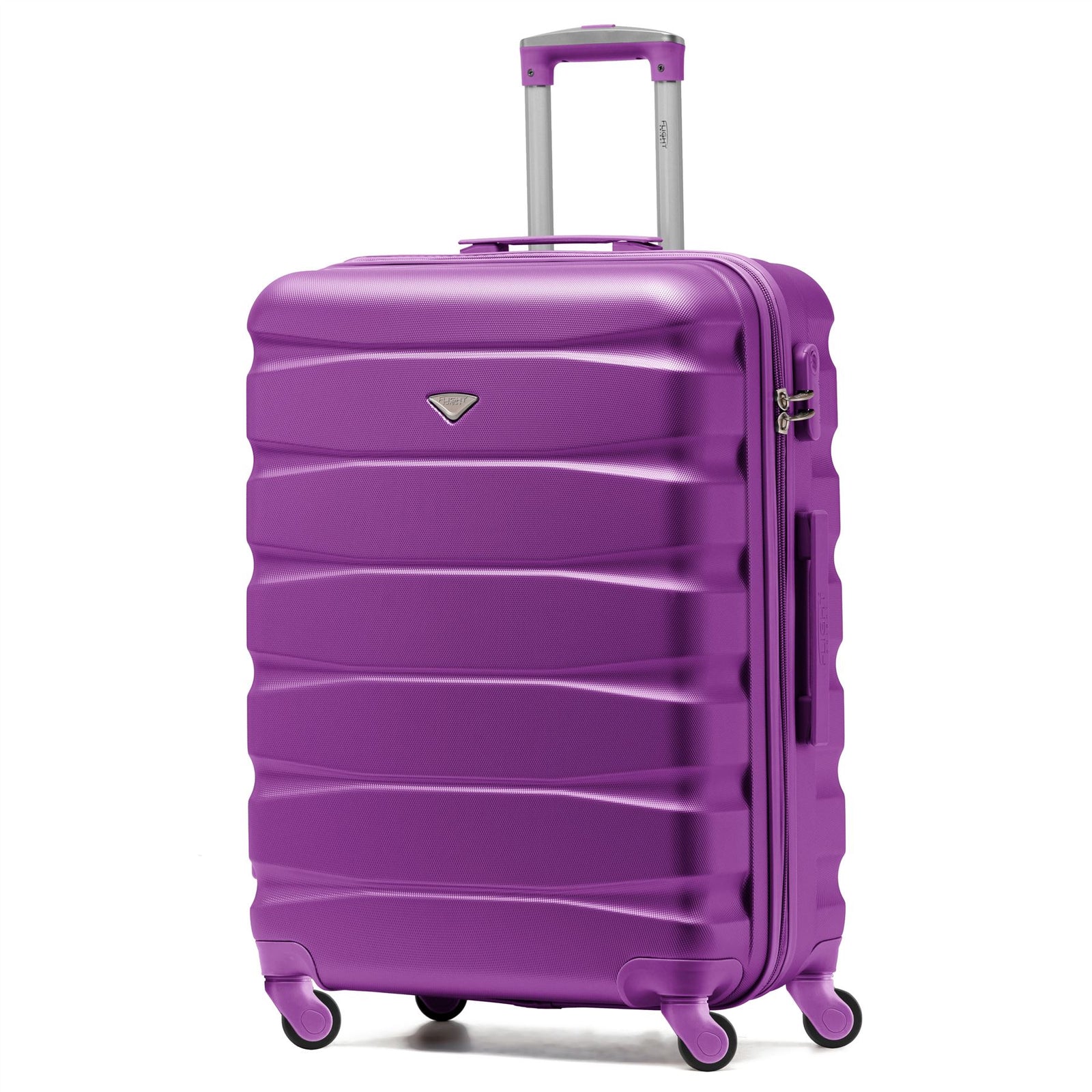 25" Medium Suitcase Check-in Hold Luggage Hard Shell 4 Wheels Tsa Lock | Medium | Purple