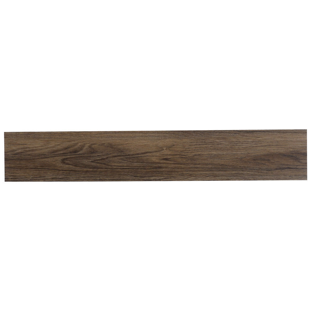 Pvc Wooden Self-adhesive Laminate Flooring Planks For Home Decor | Dark Brown
