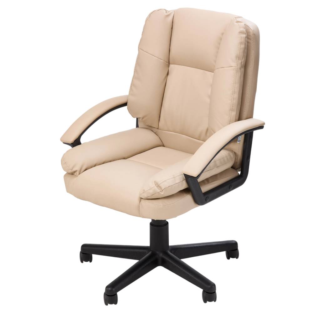 Height-adjustable Reclining Office Chair | Cream