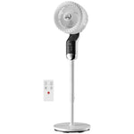 20 Db Standing Fan For Bedroom, Pedestal Fan With Oscillating | White