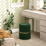Round Pouffe, Hidden Space, Cushioned Top | Dark Gray