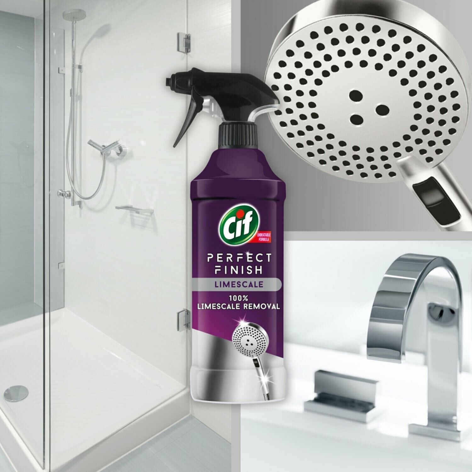 Perfect Finish 100% Limescale Removal Spray 435ml, 6pk