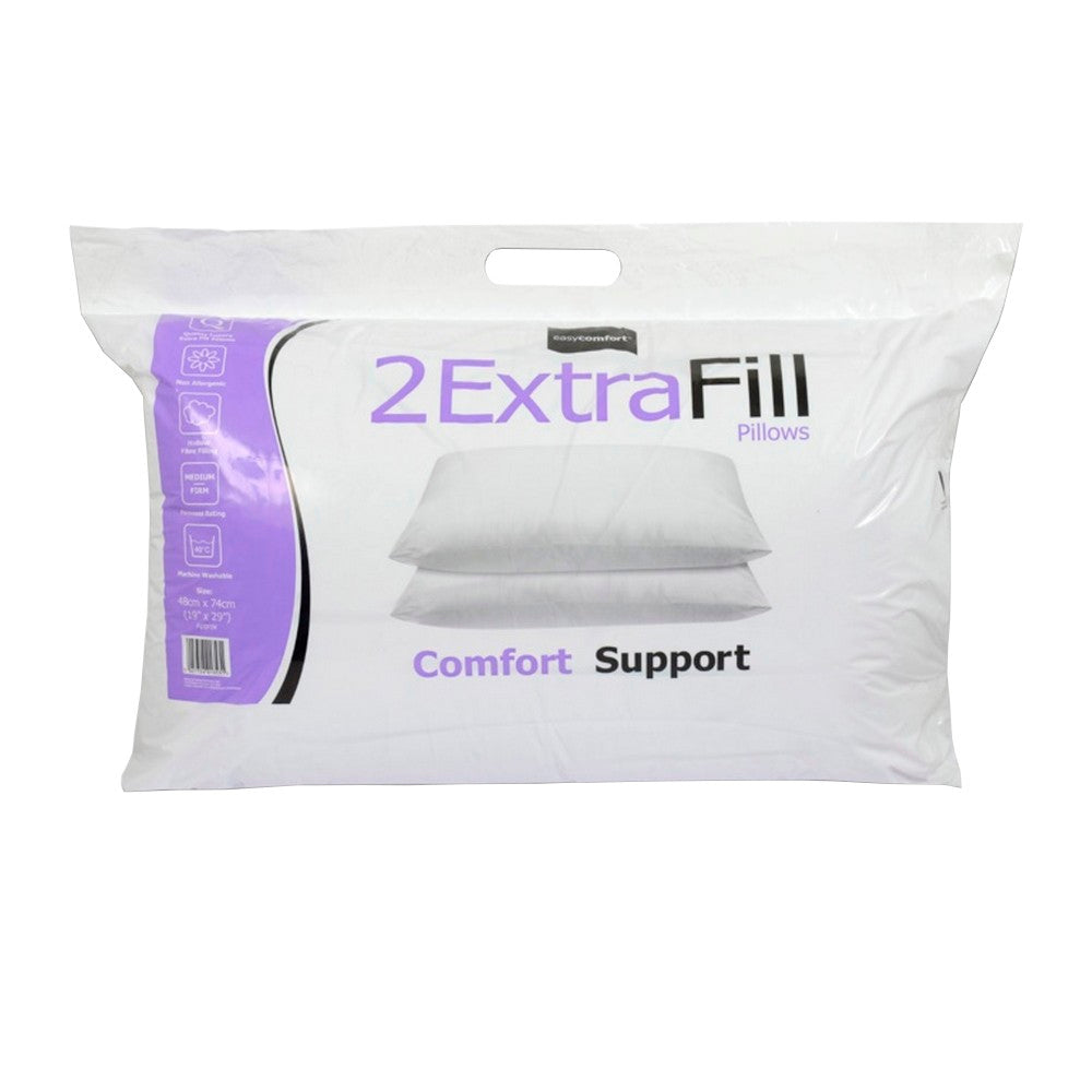 Extra Fill Pillow (pack Of 2) | One Size | White