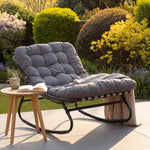 Solace Outdoor Rocking Chair | One Size | Dark Grey