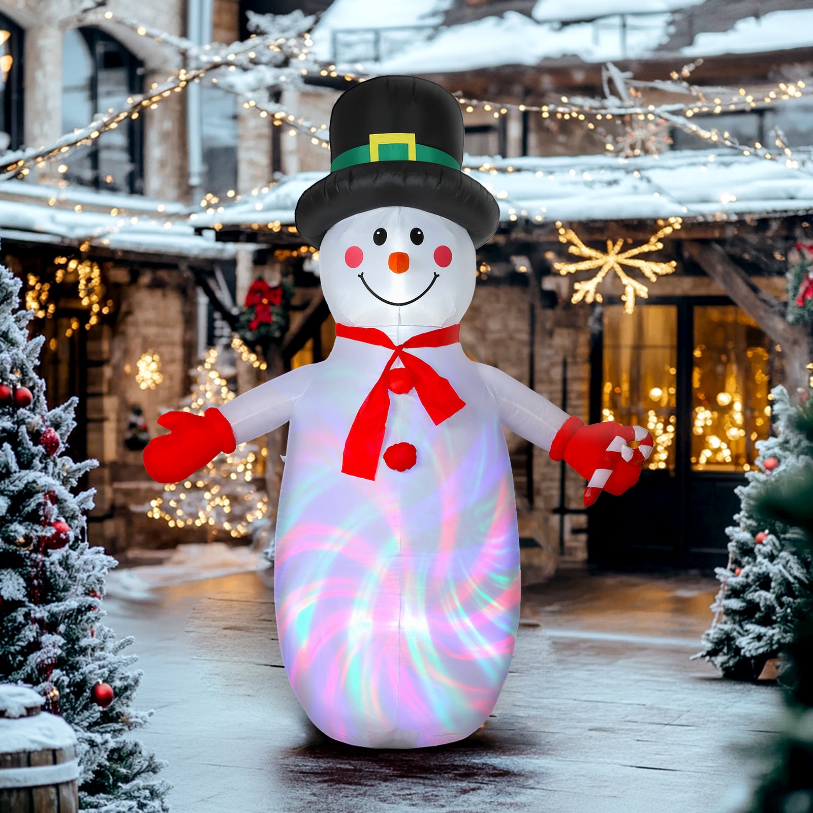 Blow Up Christmas Inflatable Snowman For Indoor Outdoor Home Decor