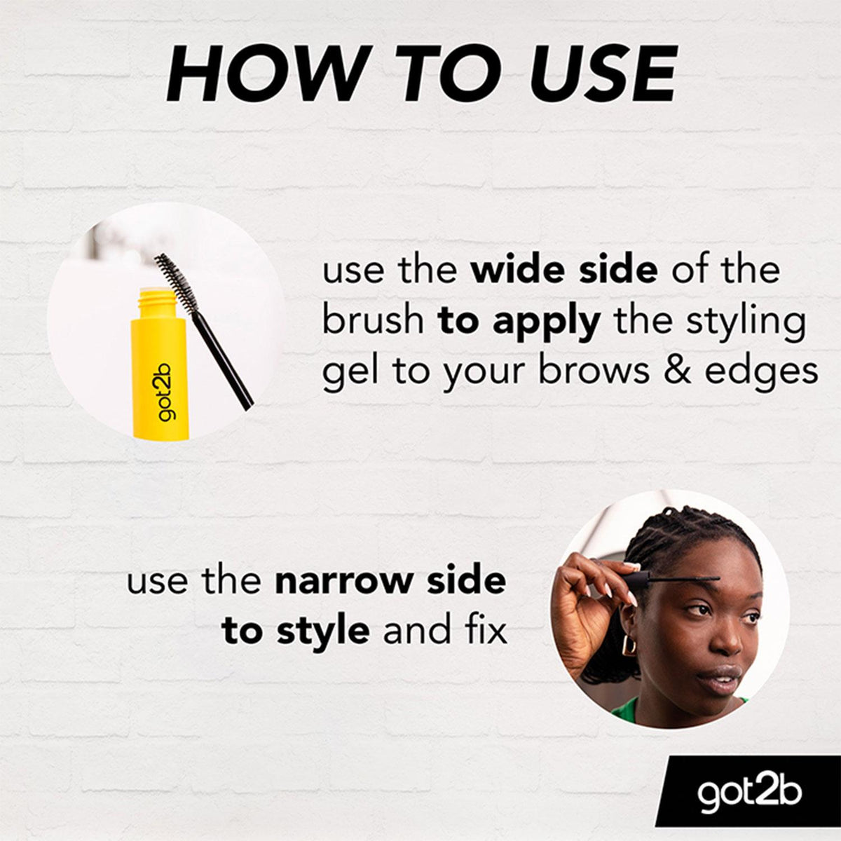 Glued 4 Brows And Edges 2 In 1 Gel, 3 Pack 16ml
