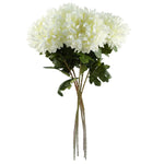 Pack Of 6 X 75cm Artificial Extra Large Reflex Chrysanthemum White
