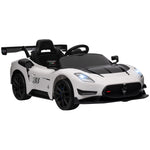 Maserati Gt2 Licensed 12v Electric Ride On Car W/ Remote | White