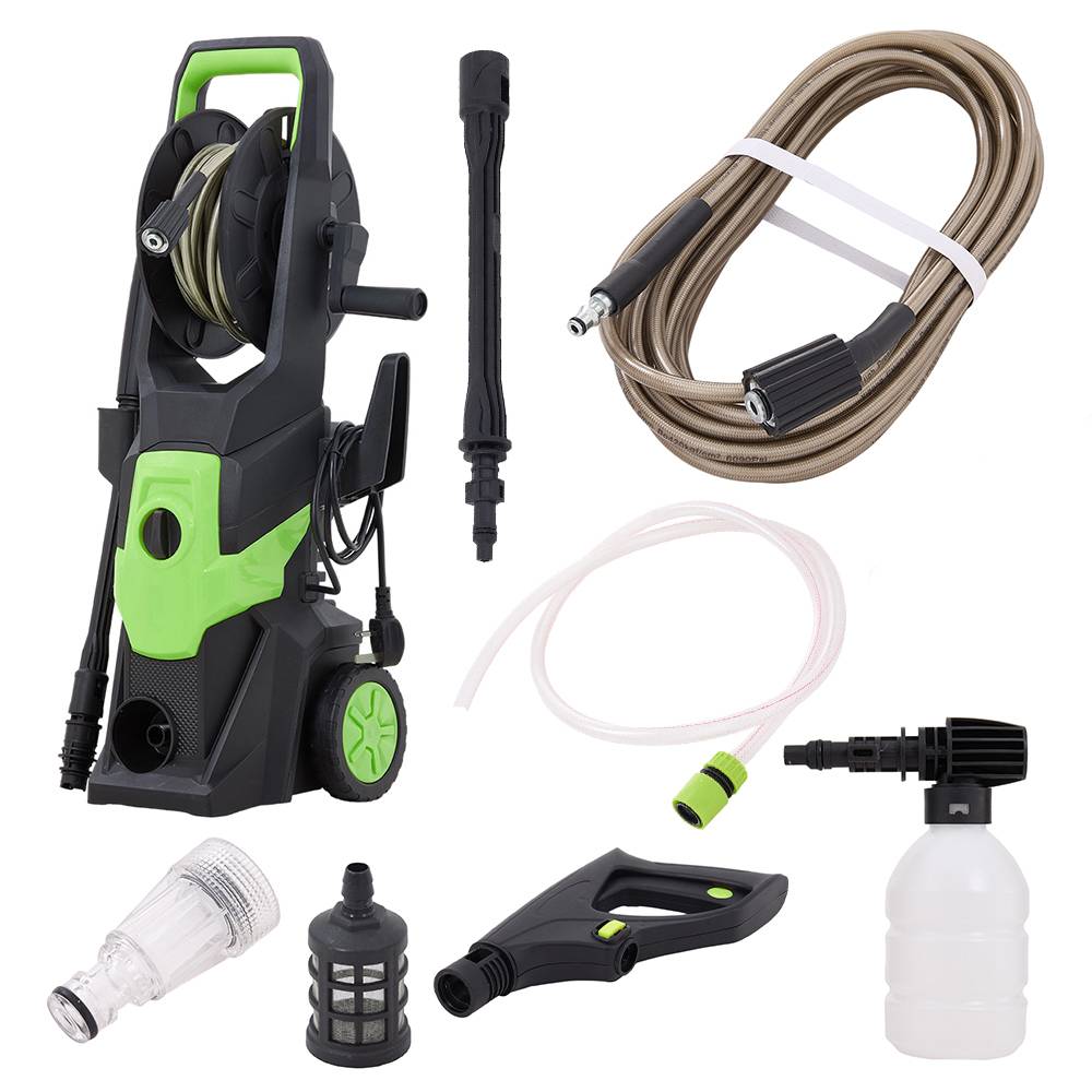 Electric High-pressure Washer 2650 Psi With 7m Hose, Adjustable Nozzle & Foam Sprayer – Car, Patio & Outdoor Cleaning | 2200w