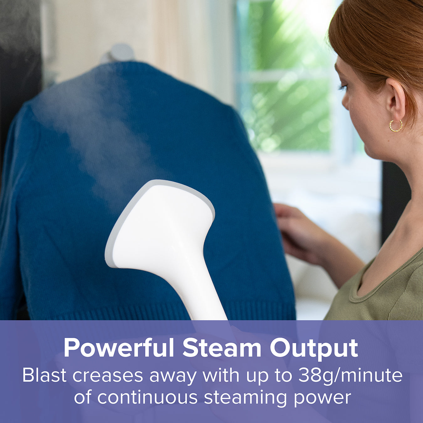 Steam Tower Plus - Vertical & Horizontal Clothes Steamer with Adjustable Ironing Board