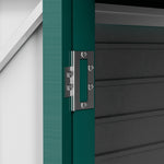 8 X 4ft Metal Garden Storage Shed With Doors And 2 Vents | Green