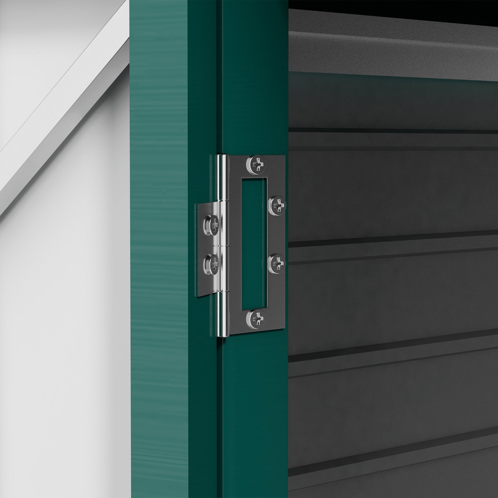 8 X 4ft Metal Garden Storage Shed With Doors And 2 Vents | Green