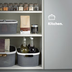 Kovan Grey Woven Basket - 14l