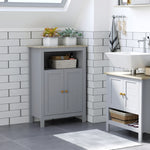 Bathroom Floor Storage Cabinet Standing Unit W/ Doors