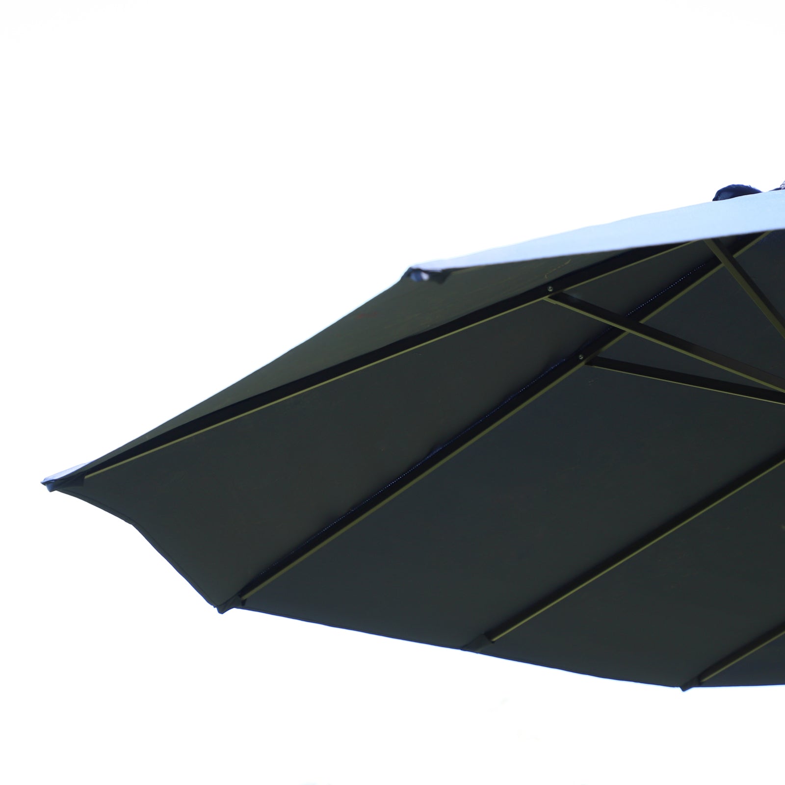 4.6m Double-sided Sun Umbrella W/ Base | Blue