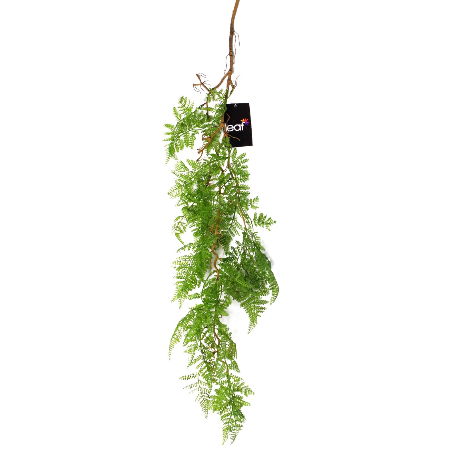 Artificial 100cm Hanging Maidenhair Fern Plant Dark Green