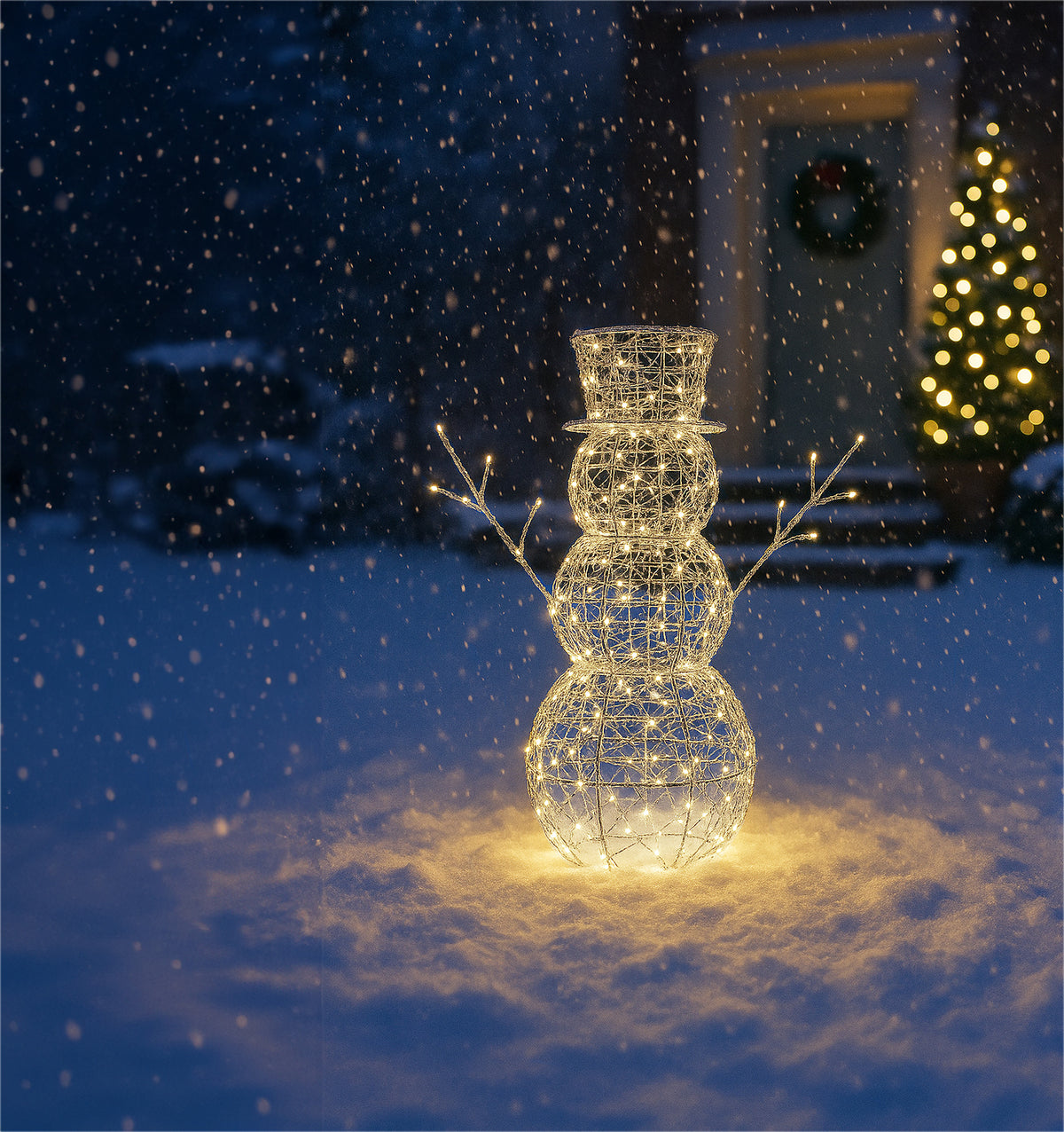Xmas Haus 58cm Floor-mounted Led Christmas Holiday Festive Snowman