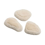 Sheepskin Horse Breastplate Pads Set (pack Of 3) | One Size | White