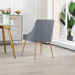Set Of 2 Lograto Velvet Dining Chairs
