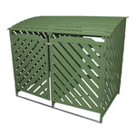 Double Wheelie Bin Storage | Green
