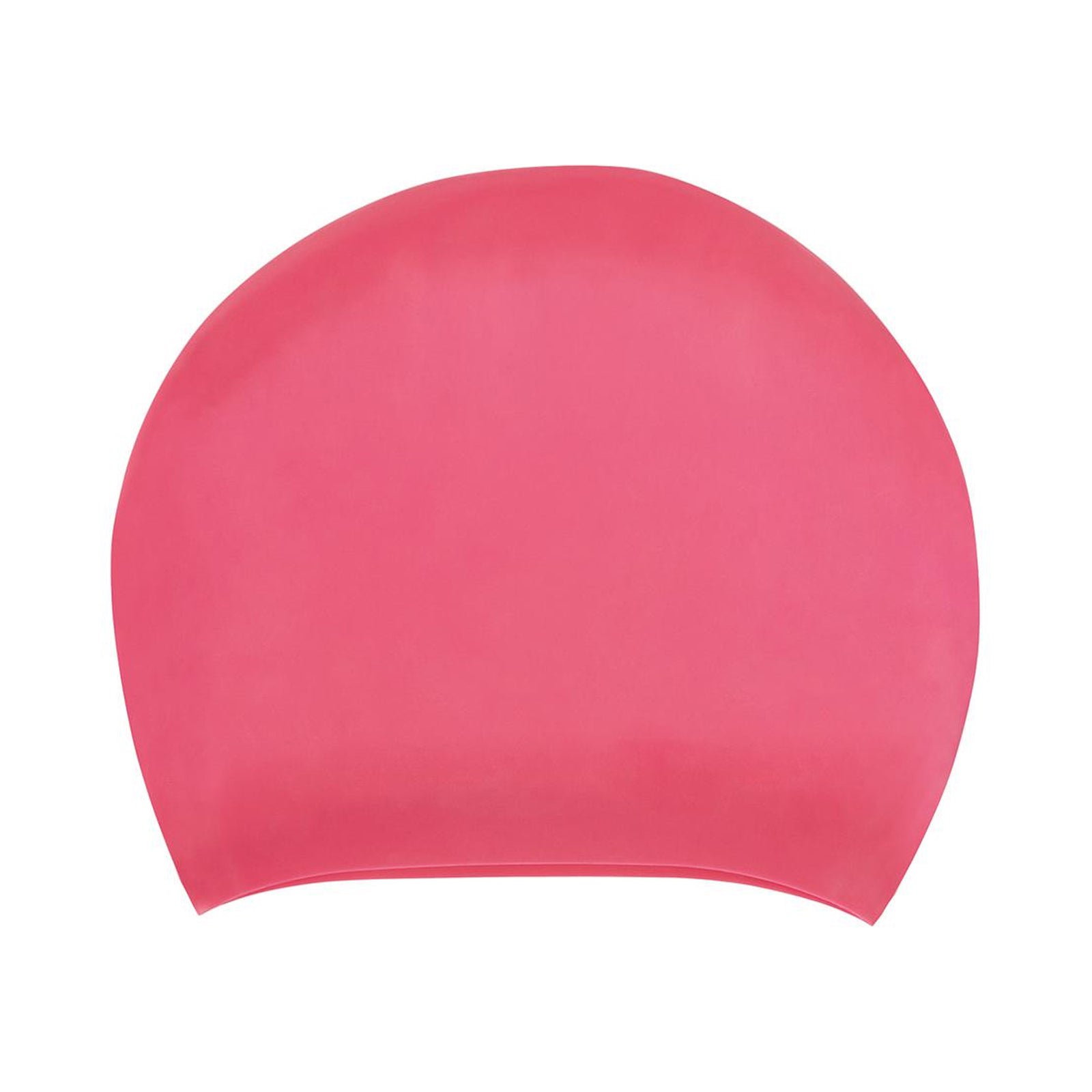 Unisex Adult Long Hair Silicone Swim Cap | One Size | Pink