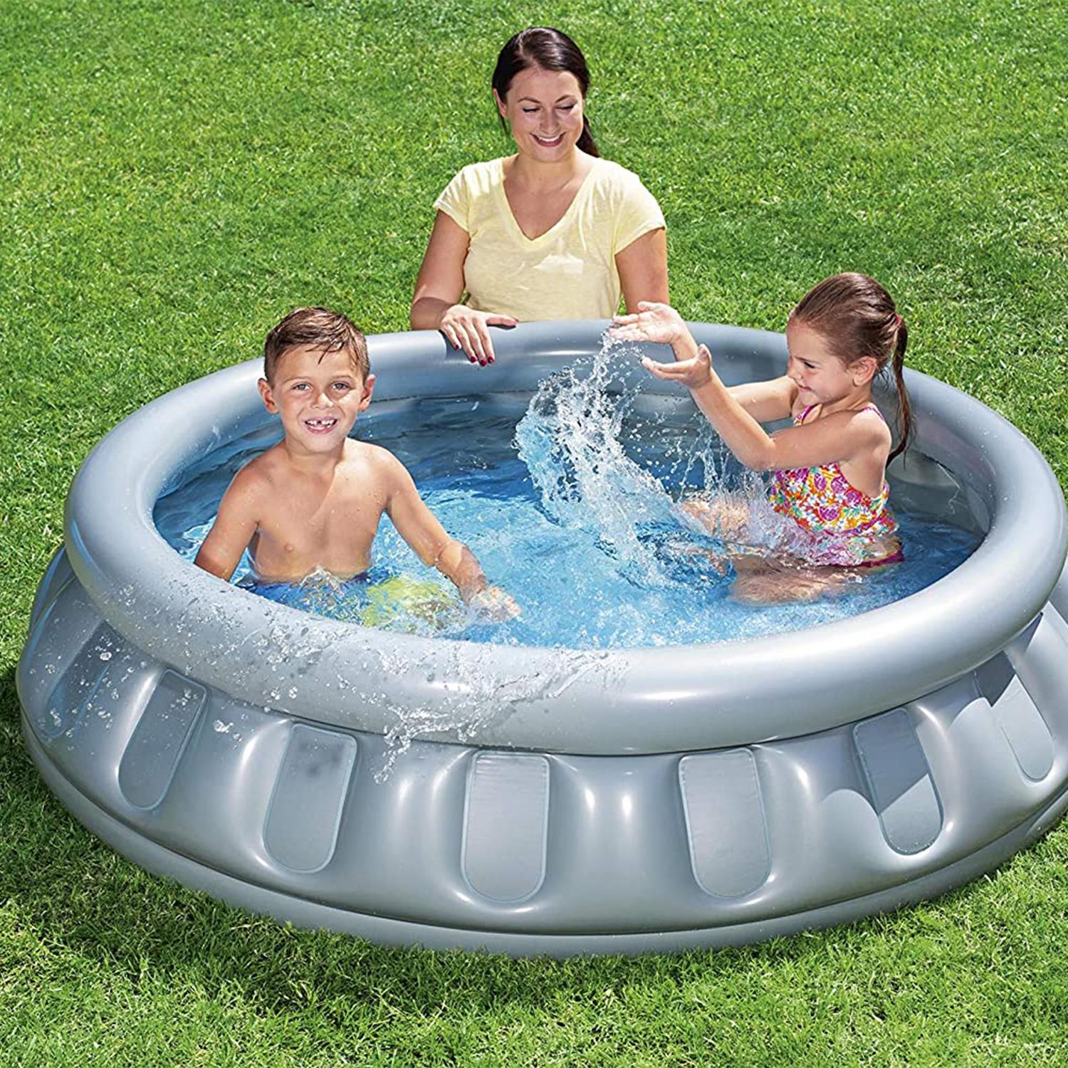 Swimming Pool, 1.5m Spaceship Above Ground Pool With Patch Repair Kit