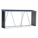 Outdoor Steel Firewood Rack Zinc Steel Firewood Log Storage Shed
