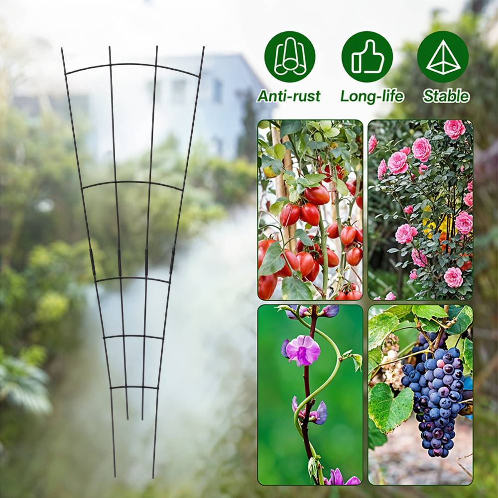 4-pack Outdoor Metal Trellis Set For Climbing Plants