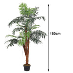 150cm H Artificial Windmill Palm Decorative Plant In Planter