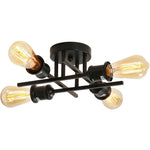 Bath Plus TB+ Modern Sputnik Industrial 4-light E27 Ceiling Lamp