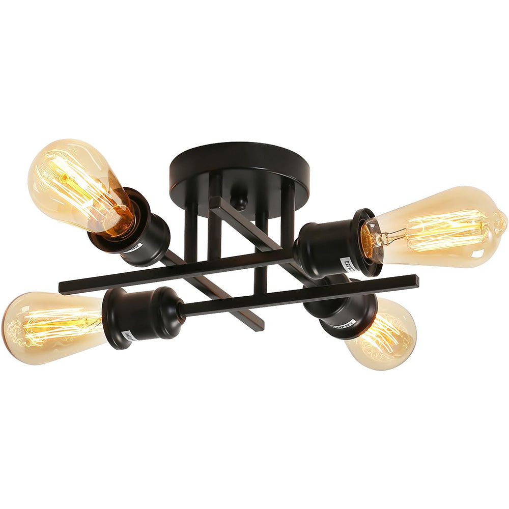 Bath Plus TB+ Modern Sputnik Industrial 4-light E27 Ceiling Lamp