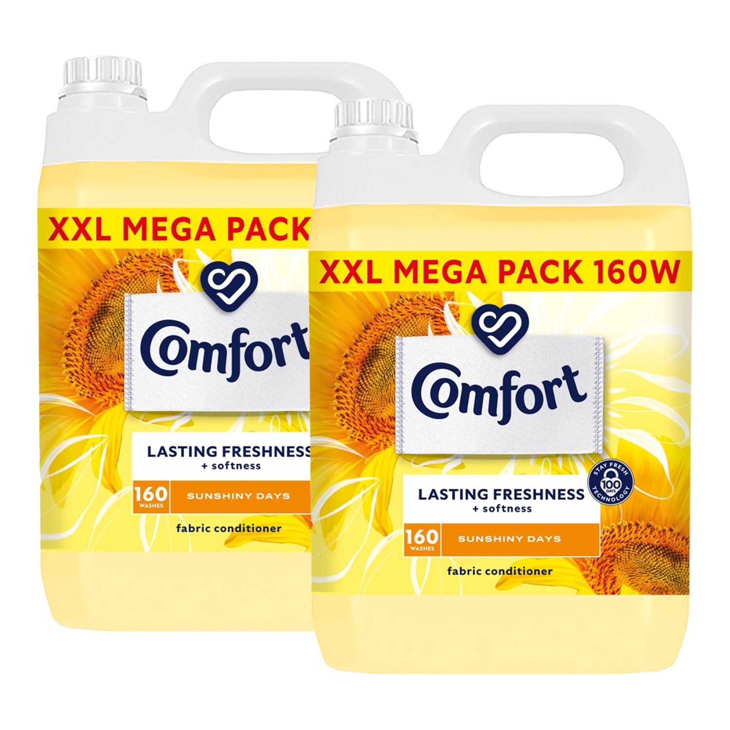Fabric Conditioner Sunshiny Days Xxl Mega Pack 160 Washes, 2 Pack