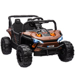 12v Kids Ride On Car, Electric Truck W/ Remote, Four Suspension Wheels | Brown