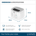 2.5l Electric Deep Fat Fryer - White | White