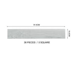 Pvc Wooden Self-adhesive Laminate Flooring Planks For Home Decor | Grey