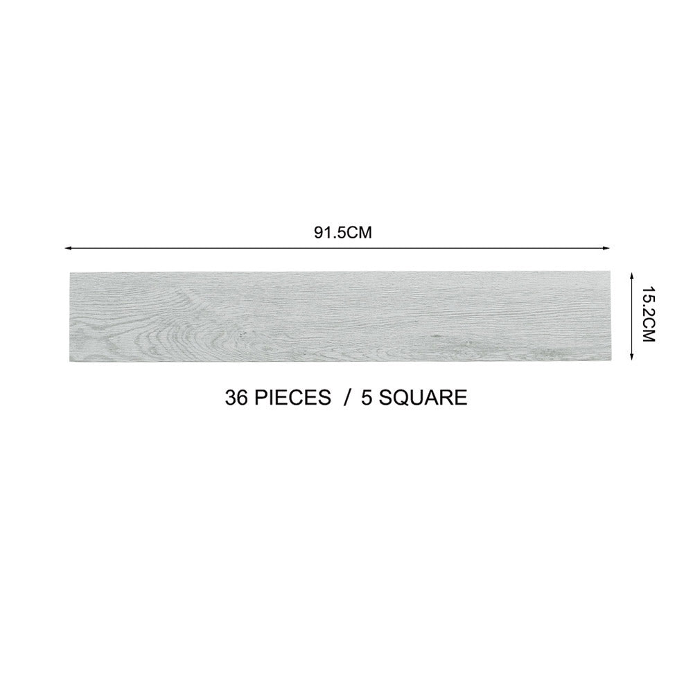 Pvc Wooden Self-adhesive Laminate Flooring Planks For Home Decor | Grey